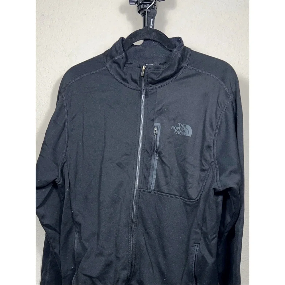 The North Face Apex Bionic Jacket Men Large Black Softshell Full Zip Excellent